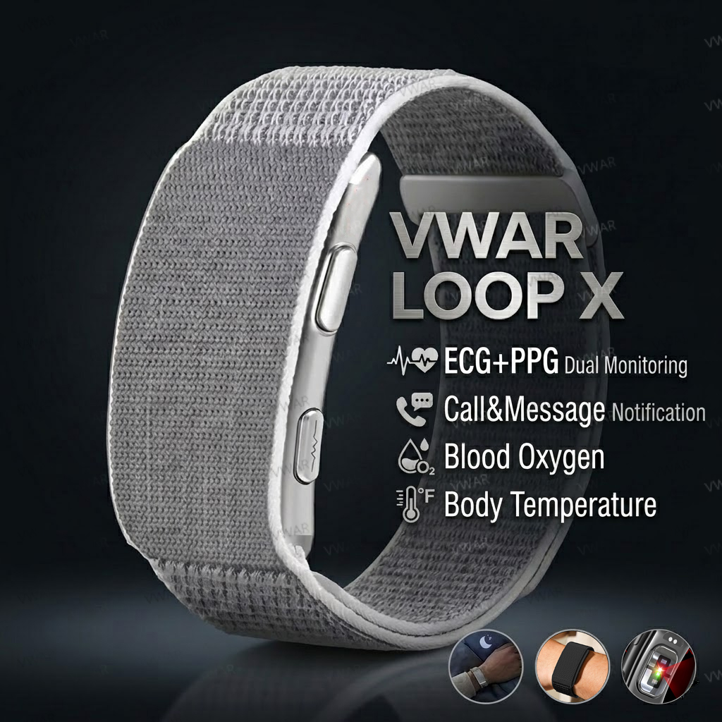 سوار ذكي VWAR Loop X ECG لقياس - مراجعة Xbody Health & Wellness وسعره