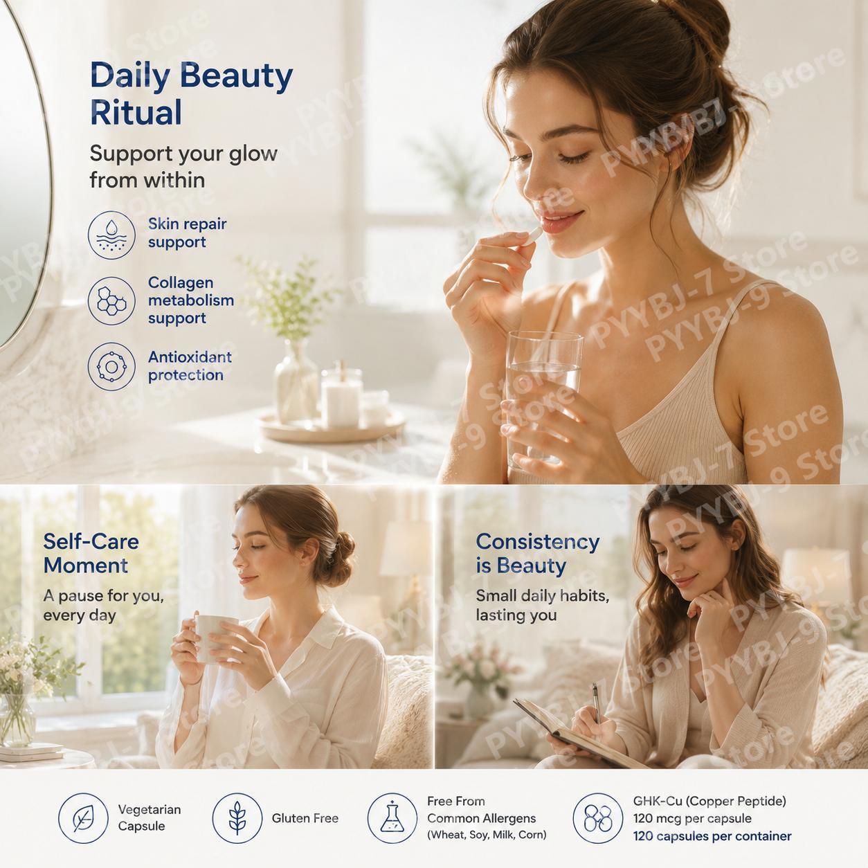 كبسولات مكمل ببتيد النحاس GHK- - مراجعة Health Wellness & Psychology وسعره