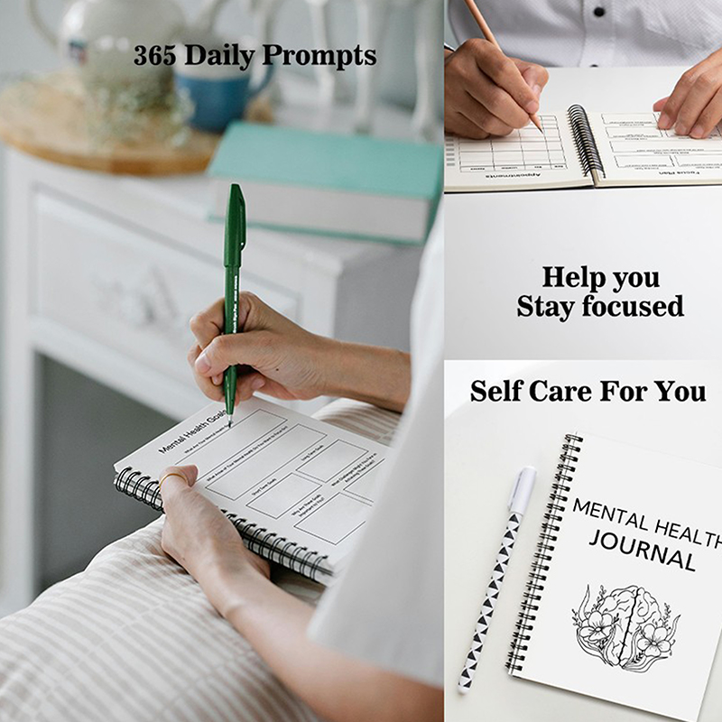 دفتر جديد للصحة النفسية، مخطط  - مراجعة Health Wellness Journal وسعره